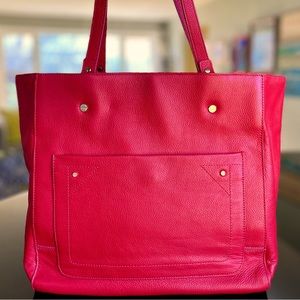 Letizia Pebble Leather bag in Red